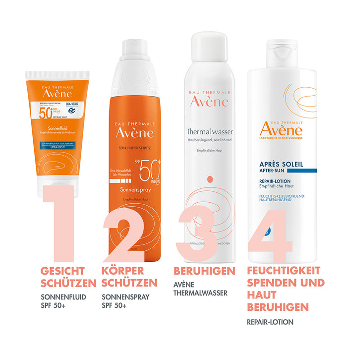Avène Sonnenfluid SPF 50+ ultra leicht für empfindliche Haut, 50 ml Cream