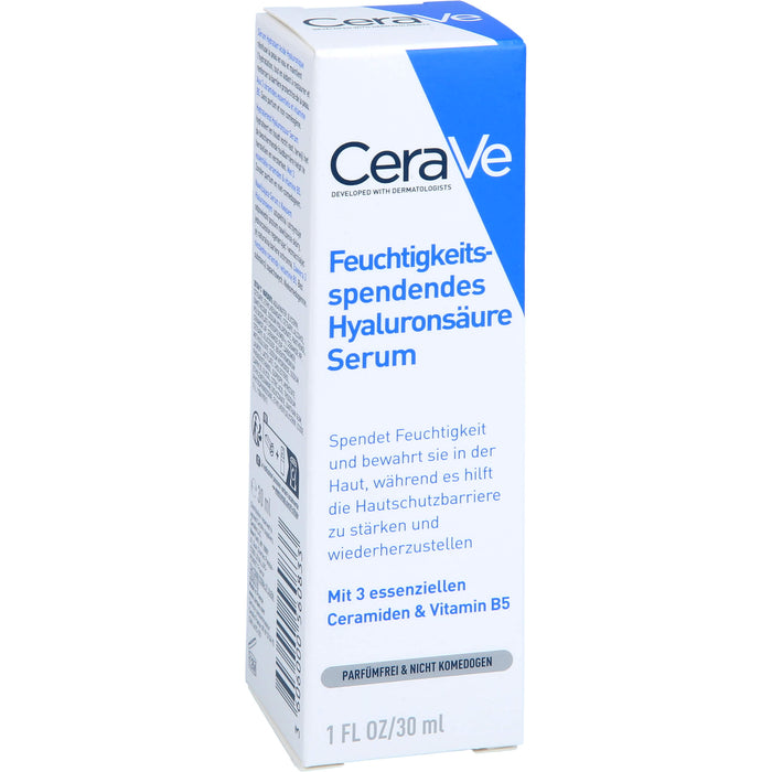 CeraVe feuchtigkeitsspendendes Hyaluronsäure Serum für trockene bis normale Haut, 30 ml Solution