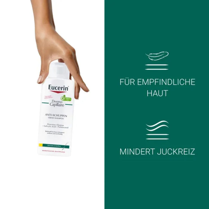 Eucerin DermoCapillaire Anti-Schuppen Creme Shamp., 250 ml Shampoing