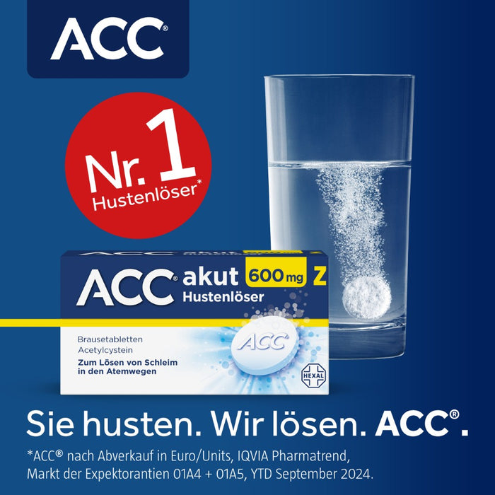 ACC akut 600 mg Z Hustenlöser Brausetabletten, 10 pc Tablettes
