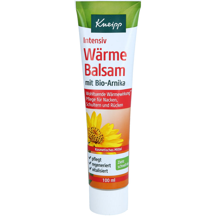 Kneipp Intensiv Wärmebalsam mit Bio-Arnika Pflege für Nacken, Rücken und Schultern, 100 ml Baume