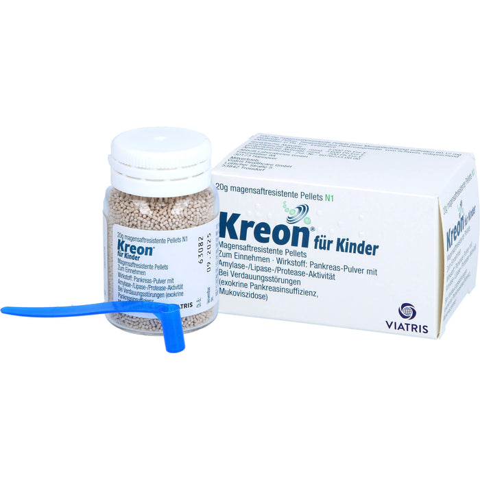 Kreon  für Kinder, Magensaftresistente Pellets, 20 g Poudre
