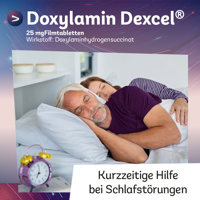Doxylamin Dexcel 25 mg zur Kurzzeitbehandlung von Schlafstörungen bei Erwachsenen, 20 pcs. Tablets