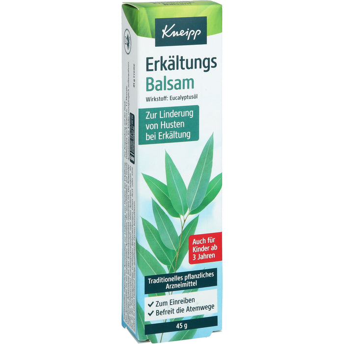 Kneipp Erkältungs Balsam zur Linderung von Husten, 45 g Cream