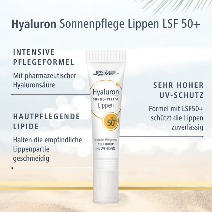 Hyaluron Sonnenpflege Lippen LSF 50+, 7 ml Crème