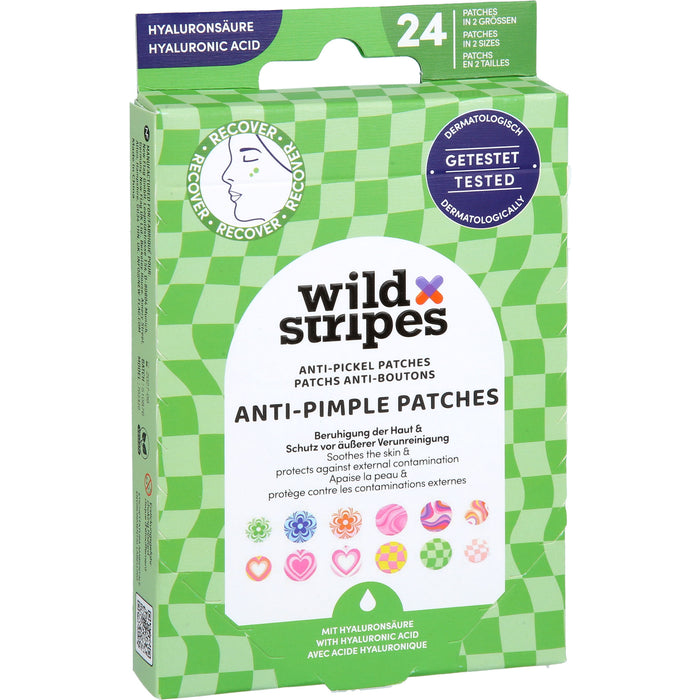 Wild Stripes Anti-Pickel Patches Groovy Recover, 24 St. Pflaster