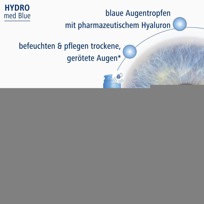 DR. THEISS Hydro med Blue Augentropfen Befeuchtung und Pflege trockener Augen, 10 ml Solution