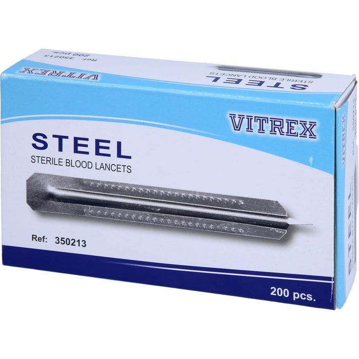 Vivomed Blutlanzetten metall einfach, 200 pcs. Pack