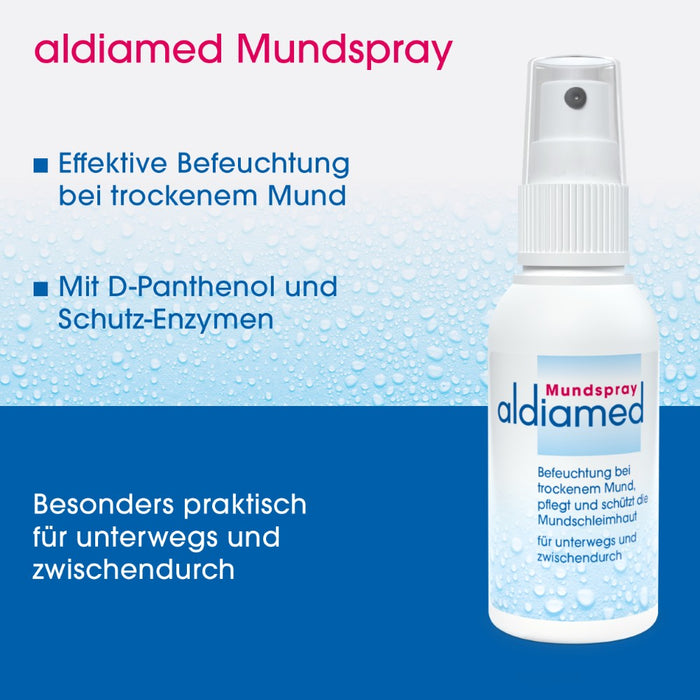 aldiamed Mundspray Gelfluid Speichelergänzung bei Mundtrockenheit, 50 ml Lösung