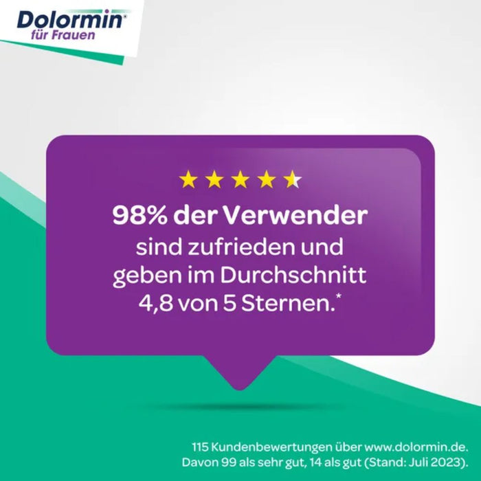 Dolormin für Frauen Tabletten bei Menstruationsbeschwerden, 20 St. Tabletten