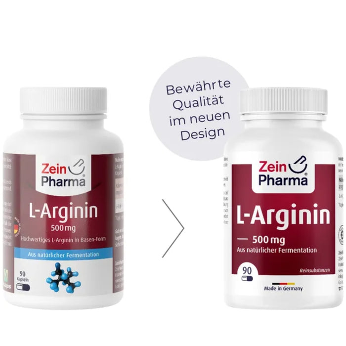 ZeinPharma L-Arginin 500 mg Kapseln, 90 pcs. Capsules