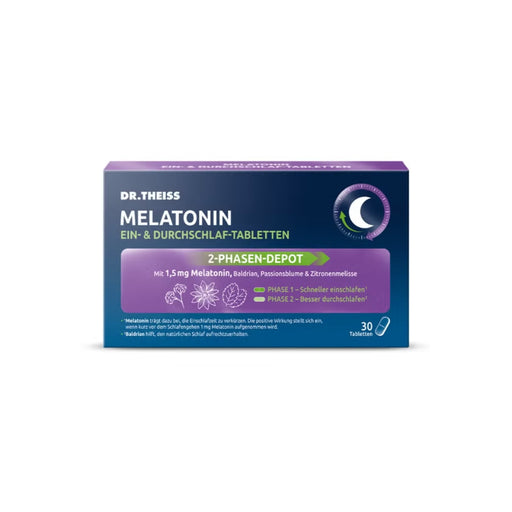 DR. THEISS Melatonin Ein- & Durchschlaf-Tabletten, 30 St., 30 St. Tabletten