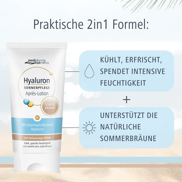 medipharma comestics Hyaluron Sonnenpflege Apres-Lotion sanfte Bräune, 150 ml Solution