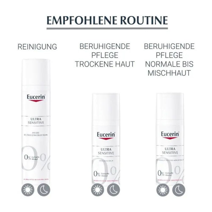 Eucerin Ultra Sensitive beruhigende Pflege für trockene Haut, 50 ml Crème