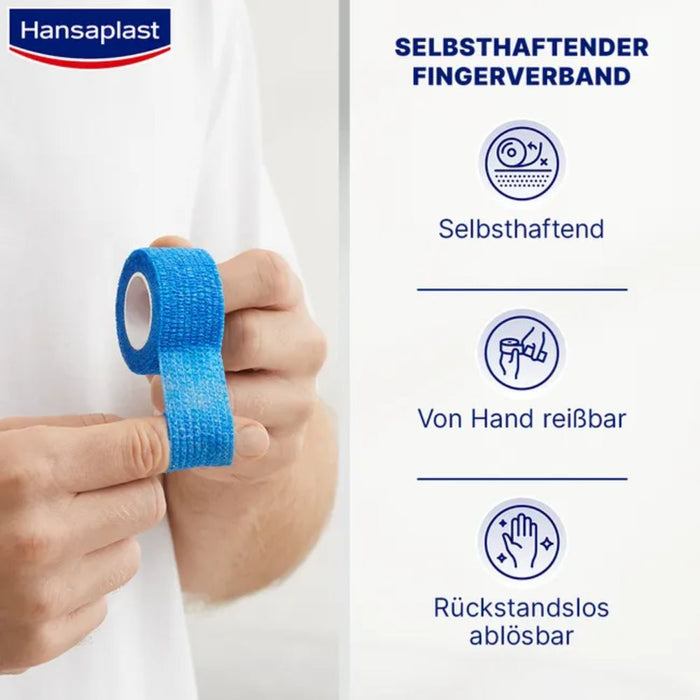 Hansaplast Selbsthaft. Fingerverband blau 5mx2,5cm, 1 pcs. Patch