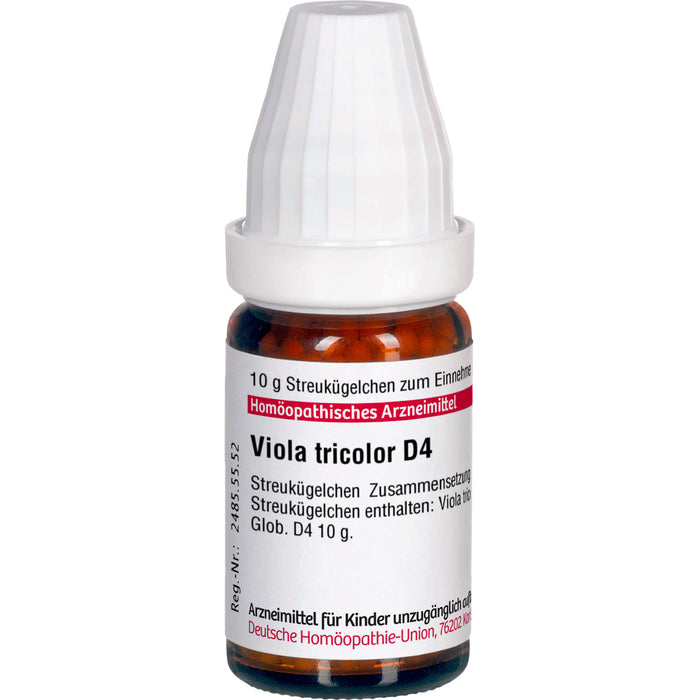 Viola tricolor D4 DHU Globuli, 10 g Globules