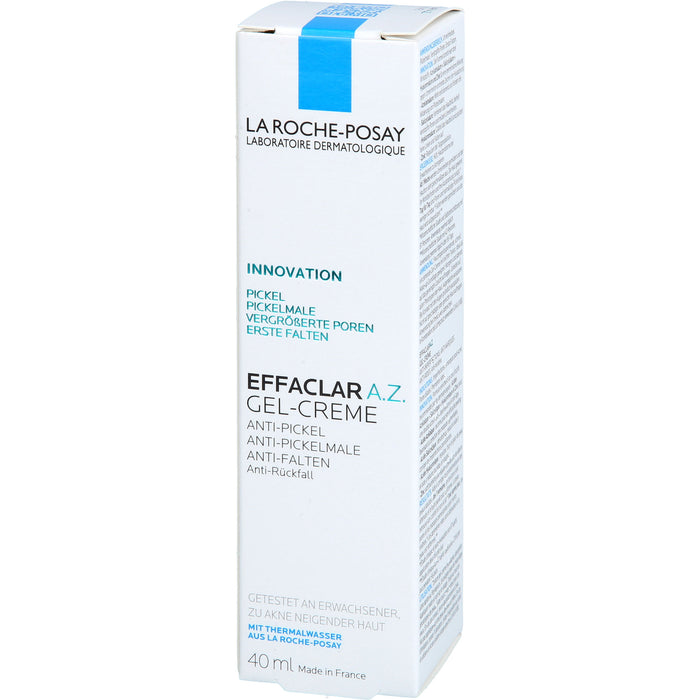 La Roche-Posay Effaclar A.Z. Gel-Creme Anti-Pickel, Anti-Pickelmale, Anti-Falten, 40 ml Crème