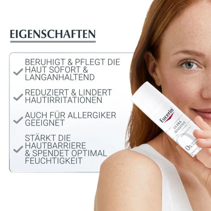 Eucerin Ultra Sensitive beruhigende Pflege für trockene Haut, 50 ml Crème