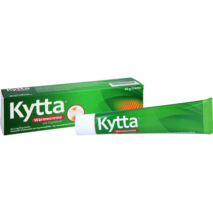 Kytta Wärmecreme mit Capsaicin gegen Muskelschmerzen & Verspannungen, 50 g Crème