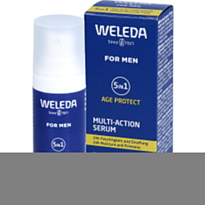 WELEDA For Men 5in1 Multi-Action Serum für 24h-Feuchtigkeit und straffe Haut, 30 ml Gel