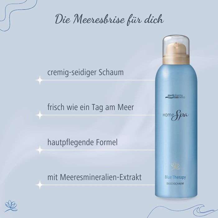 Medipharma Cosmetics Home Spa Blue Therapy Duschschaum, 200 ml Solution