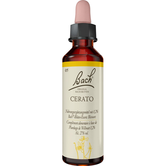 Bach Original Bach-Blüten Nr. 5 Cerato Bleiwurz Tropfen, 20 ml Lösung