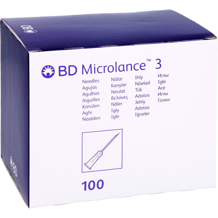 BD Microlance 3 Kanülen 25 G 1 0,5 x 25 mm, 100 pc Aiguilles