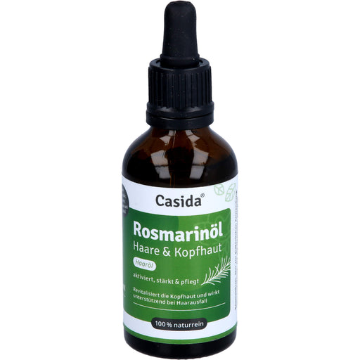 Casida Rosmarinöl Haare & Kopfhaut aktiviert, stärkt und pflegt, 50 ml Öl