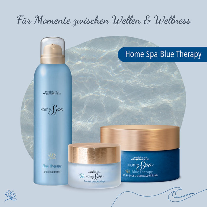 Medipharma Cosmetics Home Spa Blue Therapy belebendes Meersalz-Peeling, 250 g Peeling