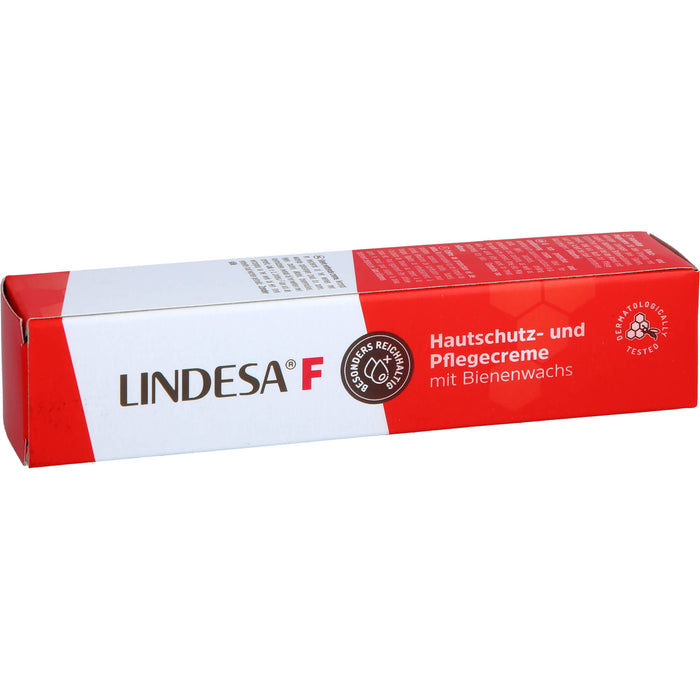 Lindesa F Hautschutz- und Pflegecreme mit Bienenwachs, 50 ml Cream