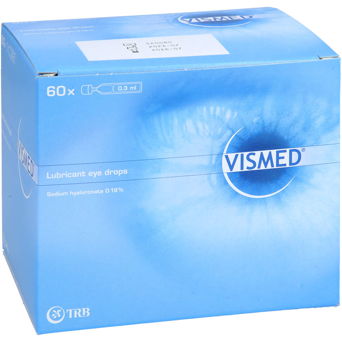 VISMED Augentropfen zur Behandlung von trockenen Augen, 60 pcs. Single-dose pipettes