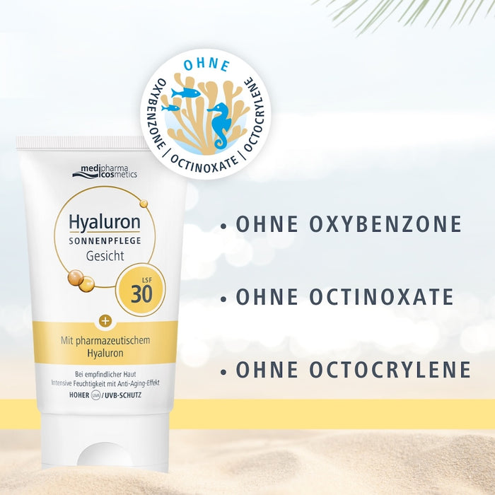 Medipharma Cosmetics Hyaluron Sonnenpflege Gesicht LSF 30, 50 ml Cream