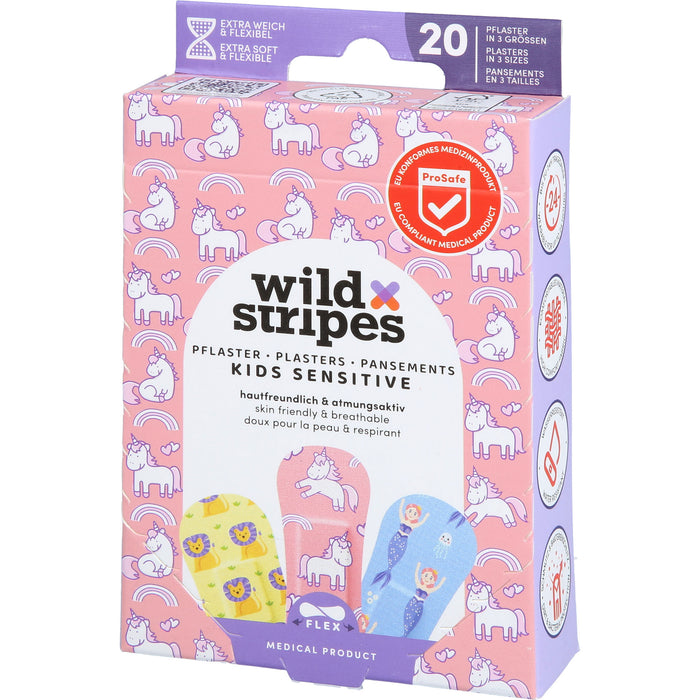 Wild Stripes Kids Sensitive Fantasy Pflaster, 20 St. Pflaster