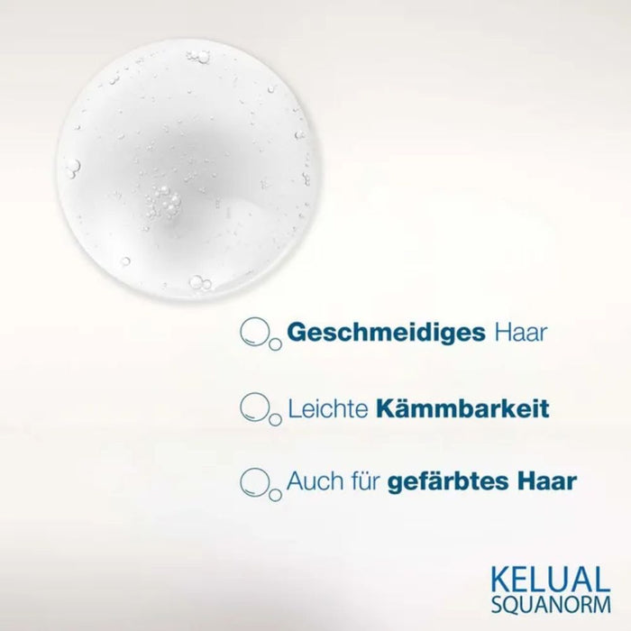DUCRAY Kelual Squanorm talgreduzierendes Kur-Shampoo bei fettigen Schuppen, 400 ml Shampoing