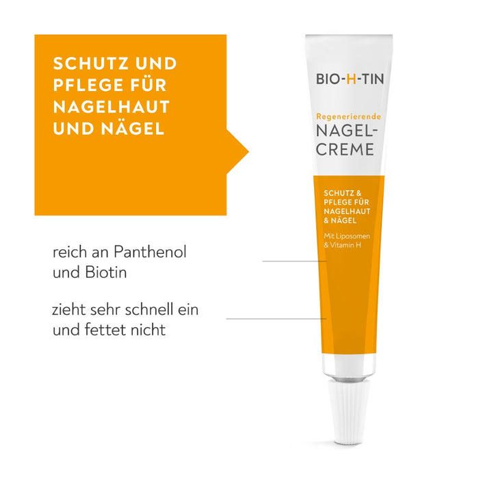 BIO-H-TIN Regenerierende Nagelcreme, 8 ml Crème