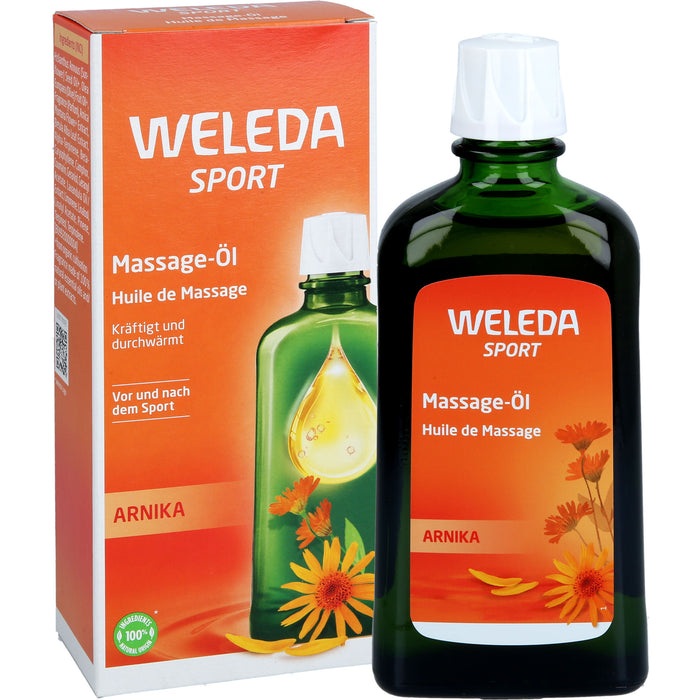 WELEDA Sport Massage-Öl Arnika kräftigt und durchwärmt, 200 ml Huile