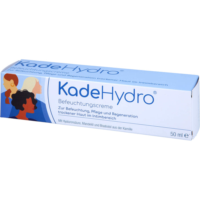 KadeHydro Befeuchtungscreme zur Befeuchtung, Pflege und Regeneration der Haut im äußeren Intimbereich, 50 ml Cream