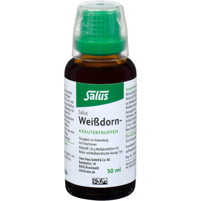 Salus Weißdorn-Kräutertropfen zur Unterstützung der Herz-Kreislauf-Funktion, 50 ml Solution