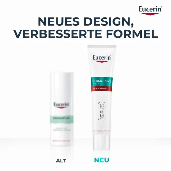 Eucerin Dermopure Hydra Repair Feuchtigkeitspflege für zu Akne neigende Haut, 40 ml Cream