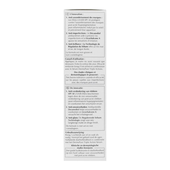 Eucerin Dermopure schützendes Fluid LSF 30 beugt der Verdunkelung von Pickelmalen und Unreinheiten vor, 50 ml Cream