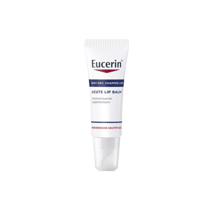 Eucerin Acute Lip Balm heilungsfördernder Lippenbalsam für trockene, rissige und aufgesprungene Lippen, 10 ml Creme