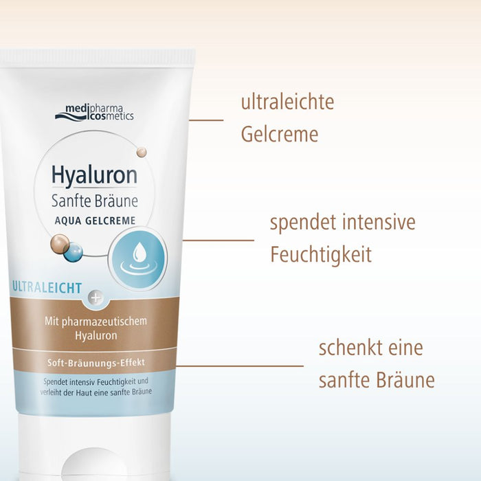 medipharma cosmetics Hyaluron Sanfte Bräune Aqua Gelcreme, 150 ml Creme