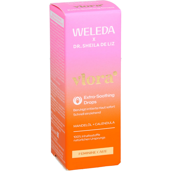 WELEDA Vlora+ Extra-Soothing Drops Öl bei gestresster Intimhaut, Irritationen und Juckreiz, 30 ml Huile