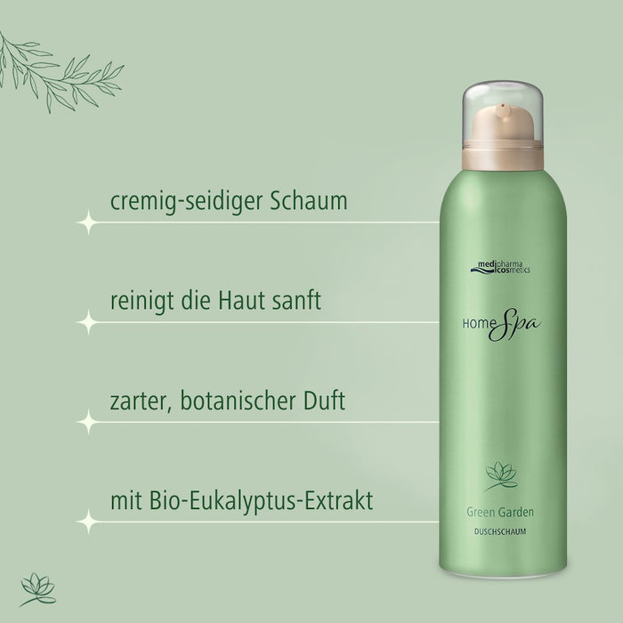 Medipharma Cosmetics Home Spa Green Garden Duschschaum, 200 ml Mousse