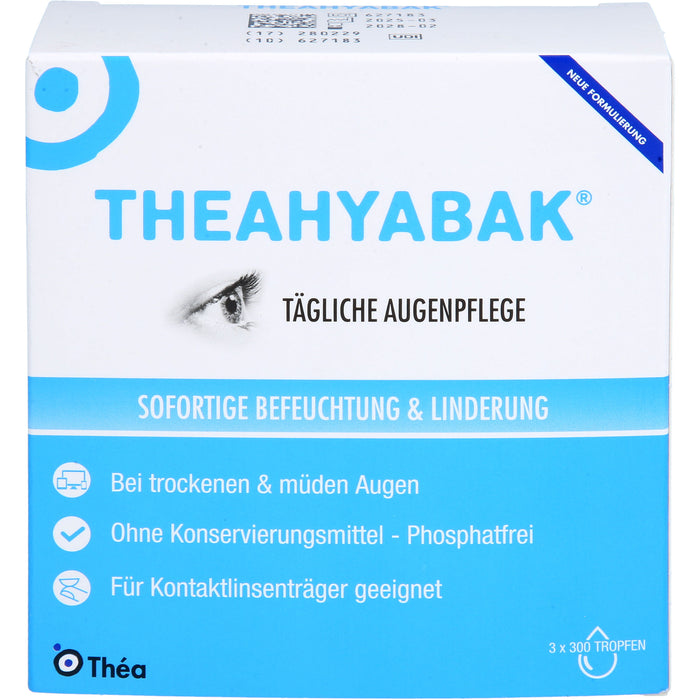 TheaHyabak Augentropfen zur täglichen Pflege bei trockenen Augen, 30 ml Lösung
