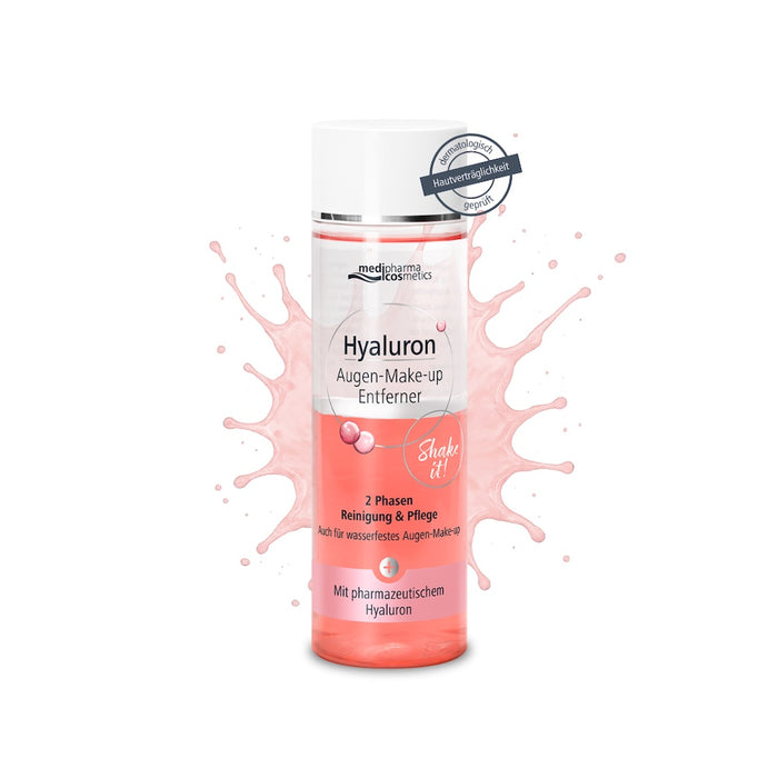 Medipharma Cosmetics Hyaluron Augen-Make-up Entferner, 200 ml Flüssigkeit