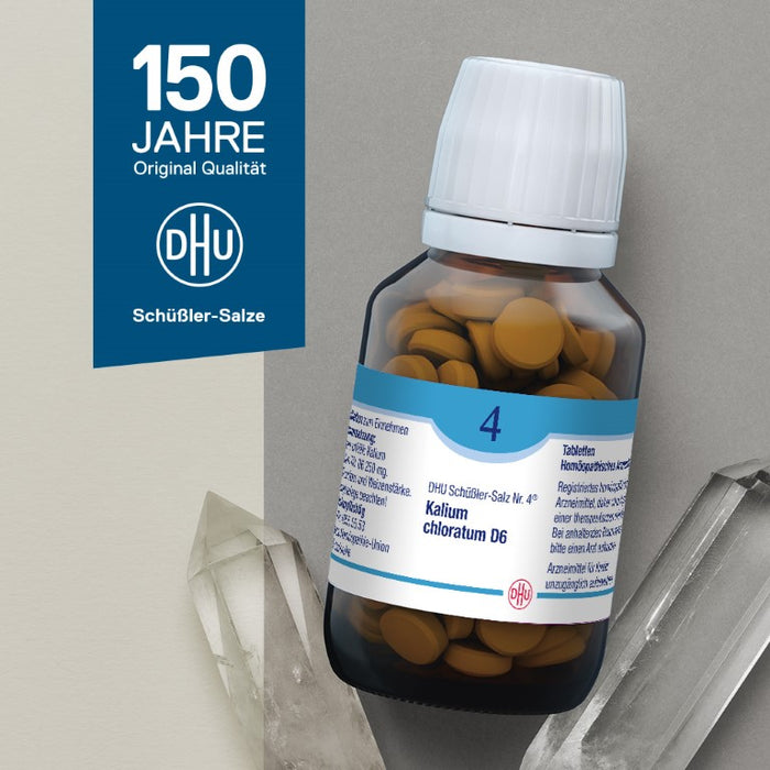 DHU Schüßler-Salz Nr. 4 Kalium chloratum D6, 420 pc Tablettes
