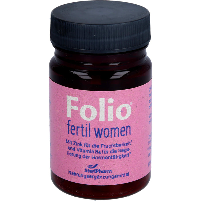 Folio fertil women Weichkapseln zur Unterstützung der weiblichen Fruchtbarkeit, 30 pcs. Capsules