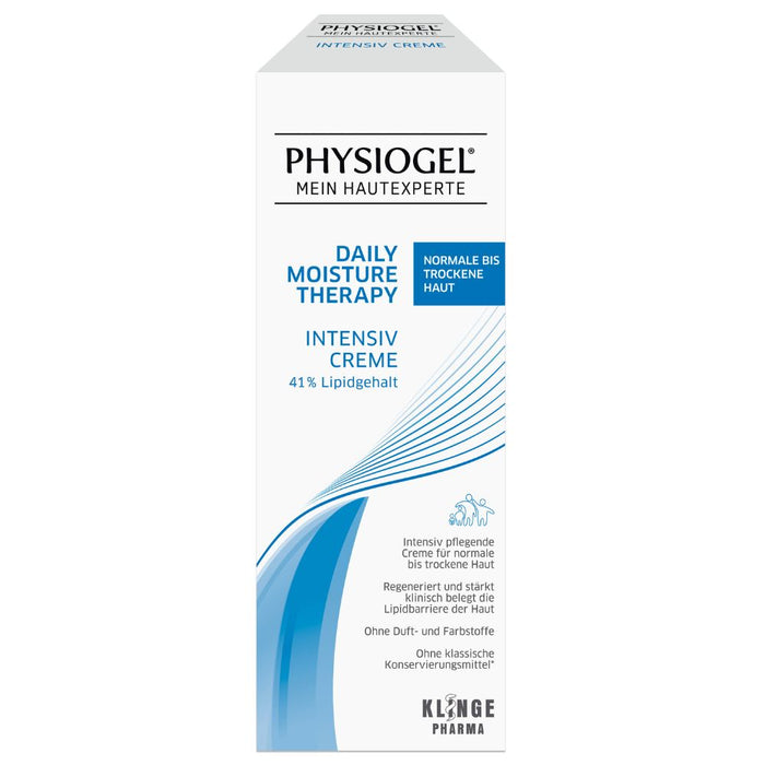 PHYSIOGEL Daily Moisture Therapy Intensiv Creme für normale bis trockene Haut, 150 ml Creme