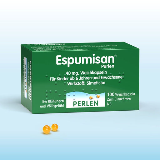 Espumisan Perlen bei Blähungen, 100 St. Kapseln